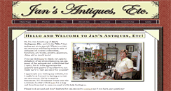 Desktop Screenshot of jansantiquesetc.com